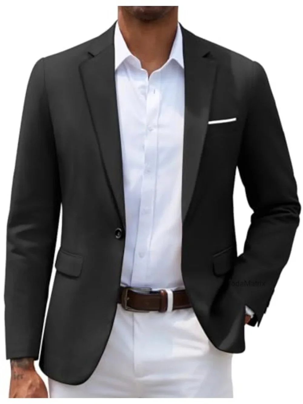 Slim Fit Lightweight Sport Coat Blazer Viscose Notch Lapel Casual